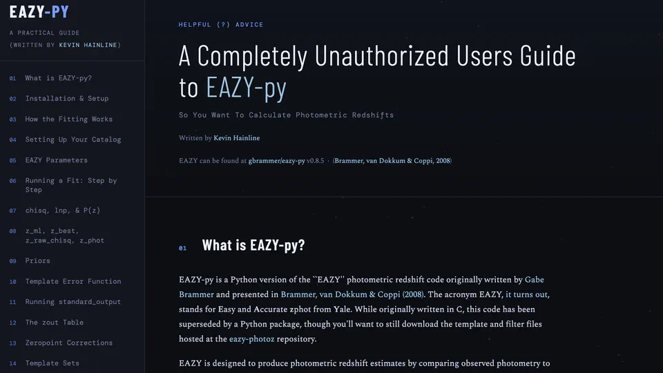 Understanding EAZY-py