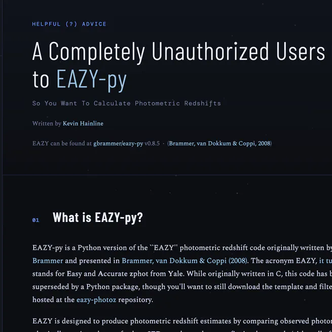 Understanding EAZY-py
